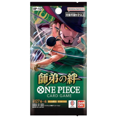 One Piece OP12 Booster Pack Japanese Bonds of Master and Disciple One Piece Card Game Pack