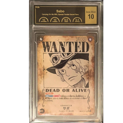 PCG 10 Sabo OP13-120 SP Wanted Poster Japanese One Piece Card | DojoTCG India